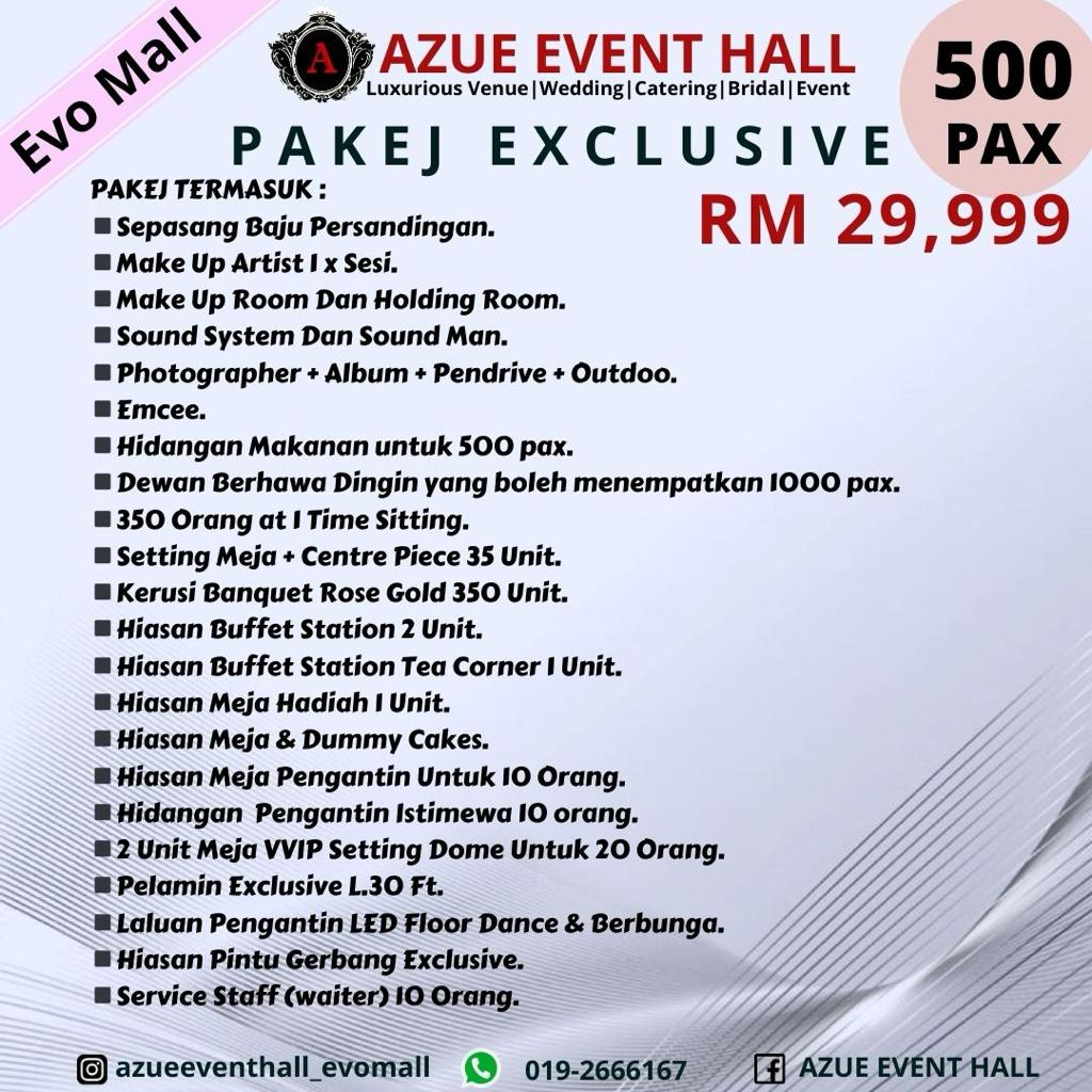 Pakej Azue Event Hall