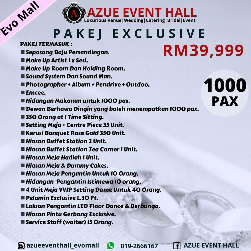 Pakej Azue Event Hall